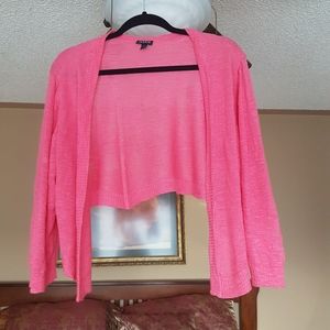 Cute Pink Cropped Cardigan by Torrid